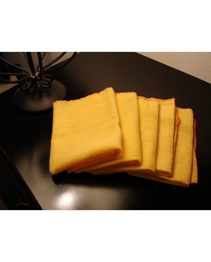 Lot de 5 chiffonettes lustrantes chamoisines