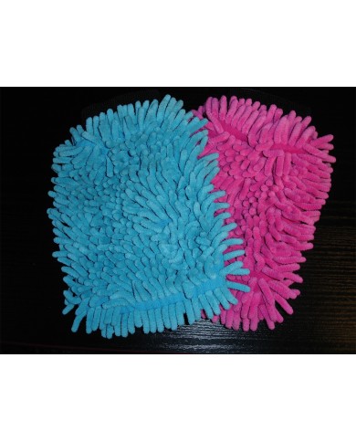Lot de 2 gants micro fibre chenille Lot de 2 gants micro fibre chenille